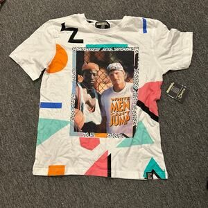 Kryptic White Men Cant Jump T Shirt Vintage 90s T-Shirt, Short Sleeve Men's Sz M